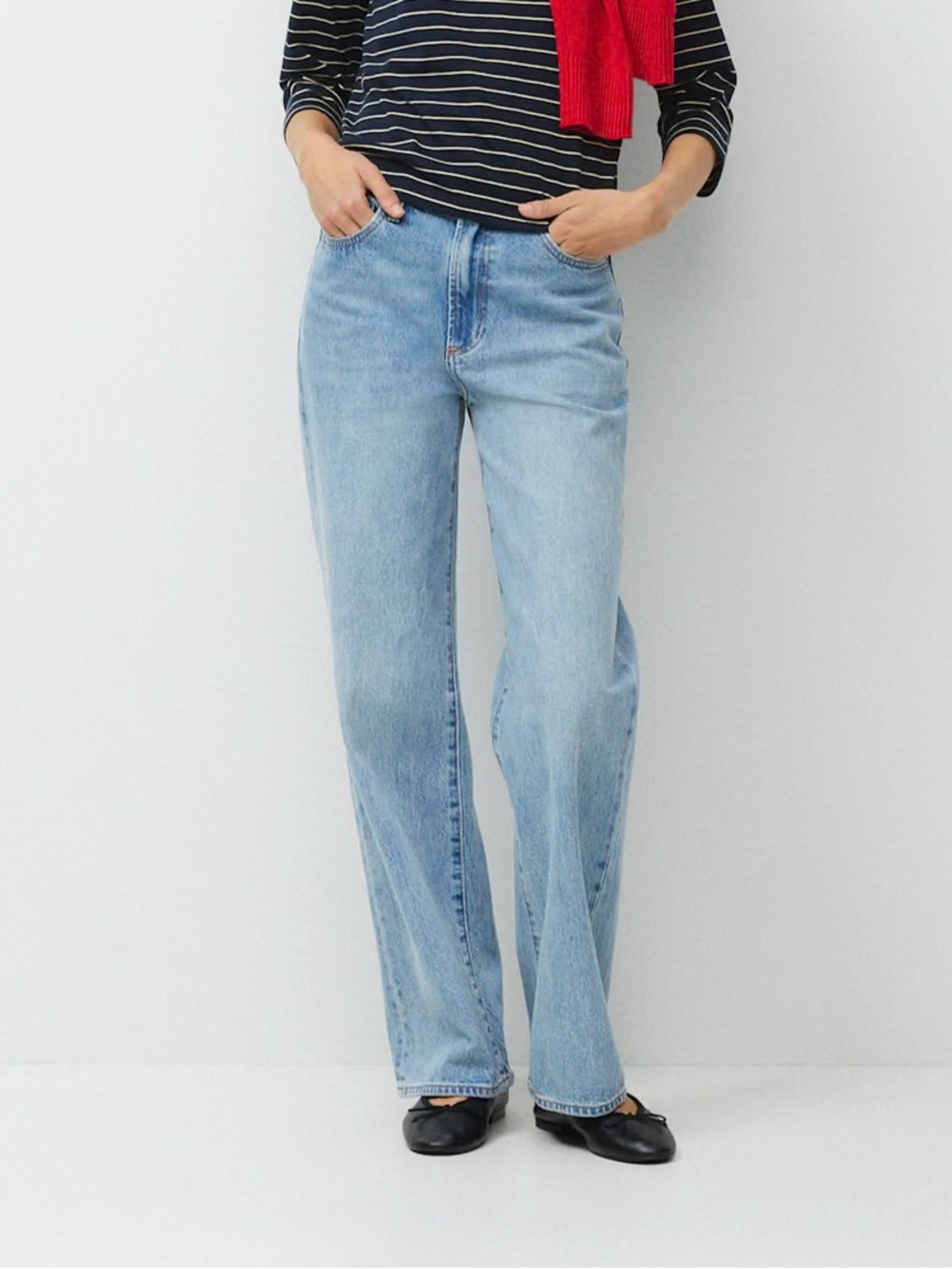 Aritzia Denim Forum Farrah High Rise Wide Jeans